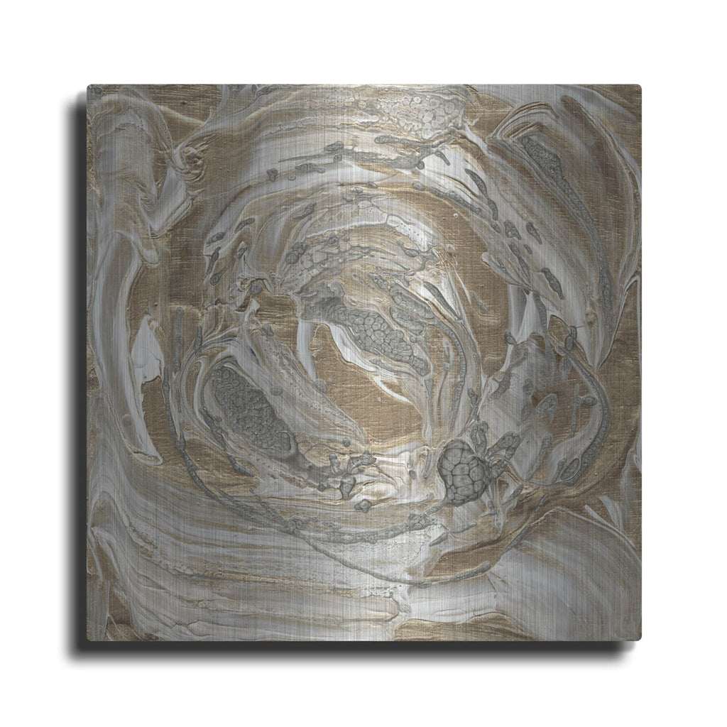 'Silver & Gold 2' by Alicia Ludwig – Metal Wall Art