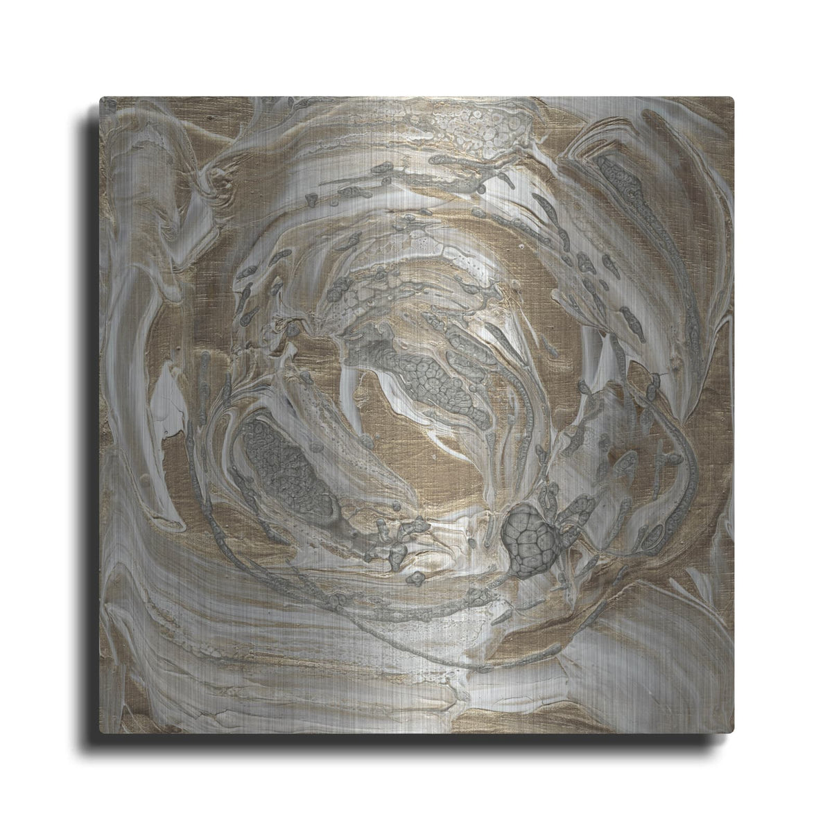 'Silver & Gold 2' by Alicia Ludwig – Metal Wall Art