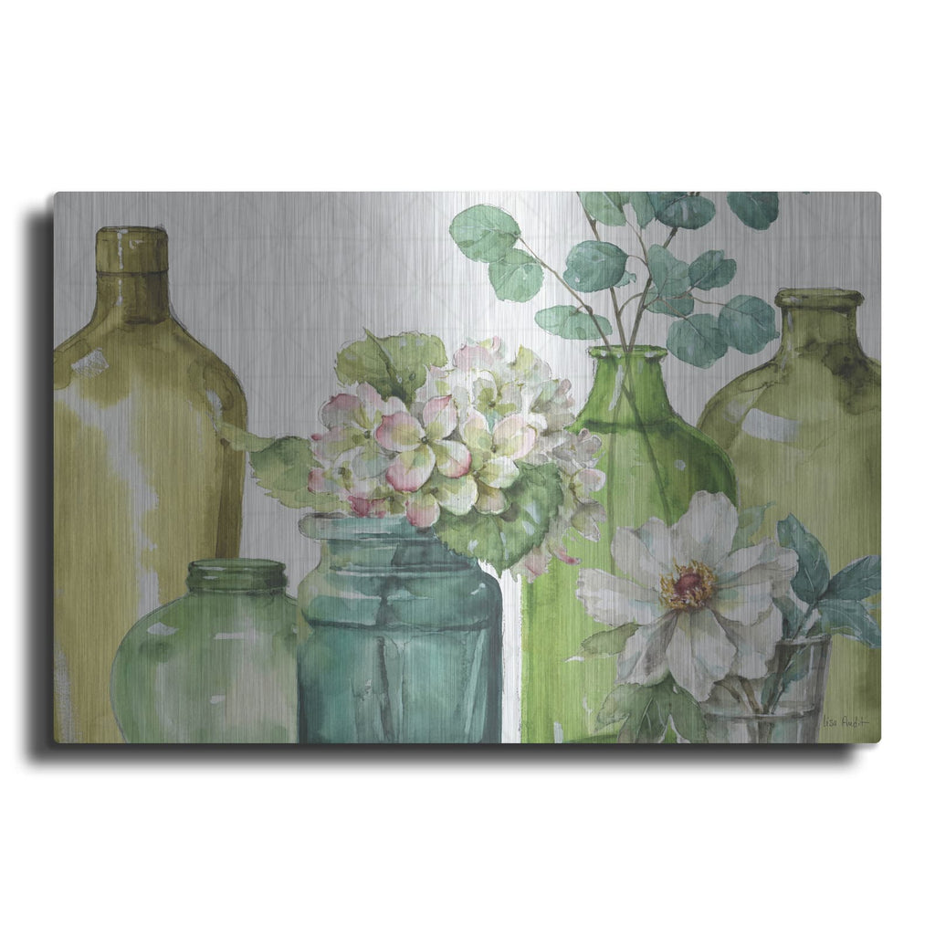 'Mixed Greens XIIX' by Lisa Audit – Metal Wall Art
