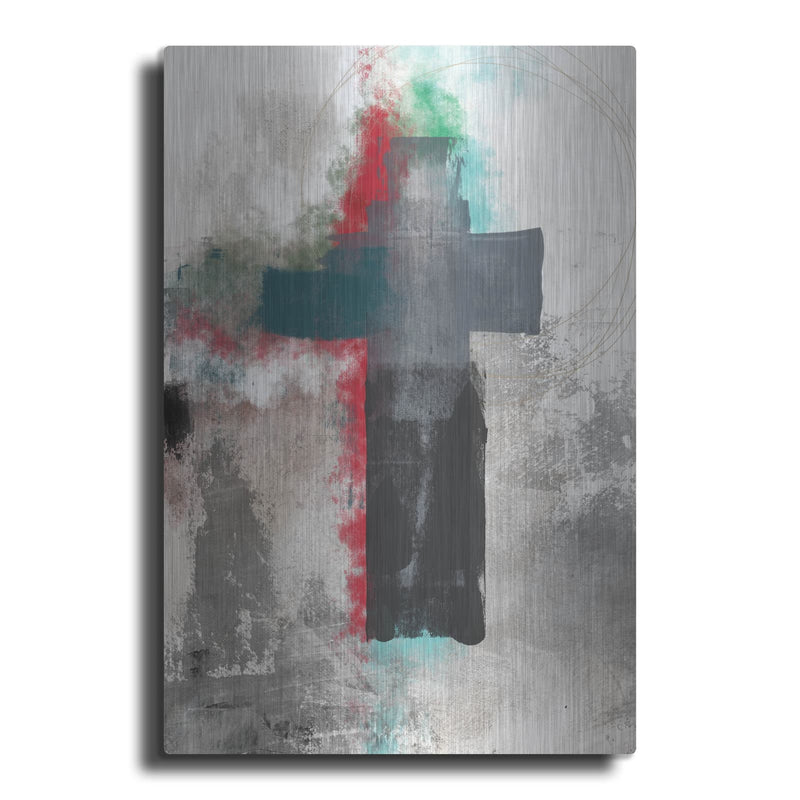 'Contemporary Cross' by Linda Woods – Metal Wall Art