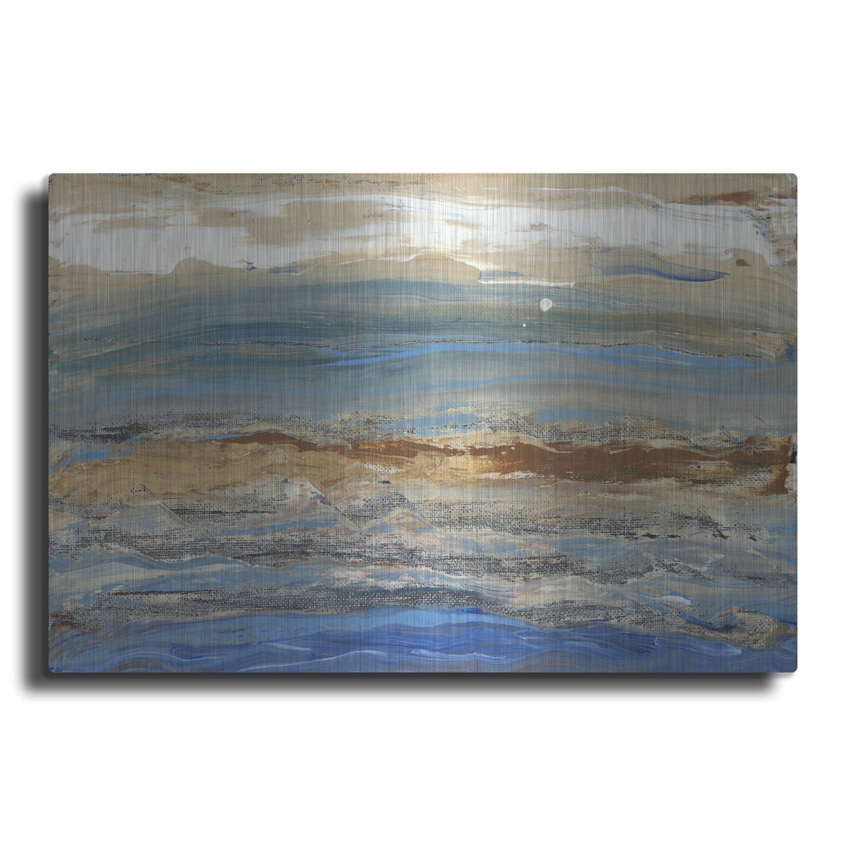 'Indigo Currents 1' by Alicia Ludwig – Metal Wall Art
