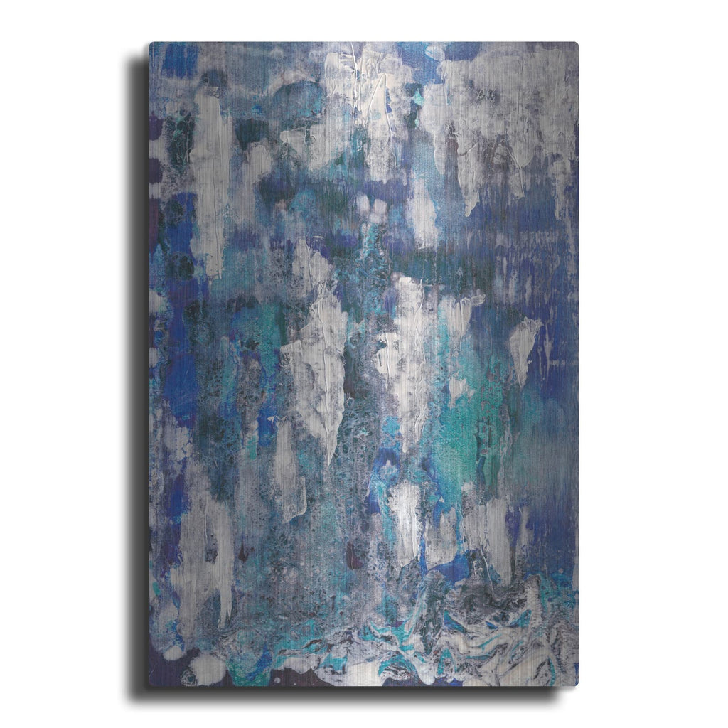 'Lapis Waterfall 1' by Alicia Ludwig – Metal Wall Art