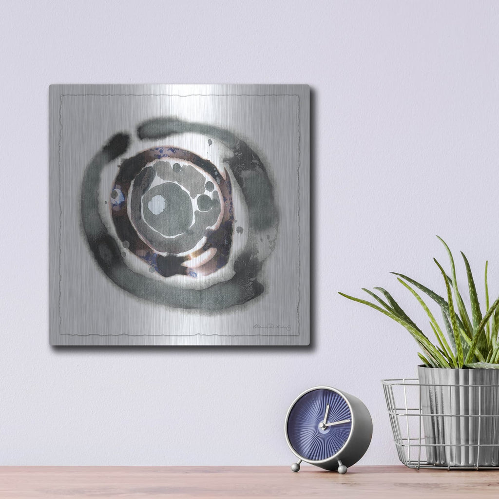 'Meteorite 1' by Alicia Ludwig – Metal Wall Art, 12x12 room view