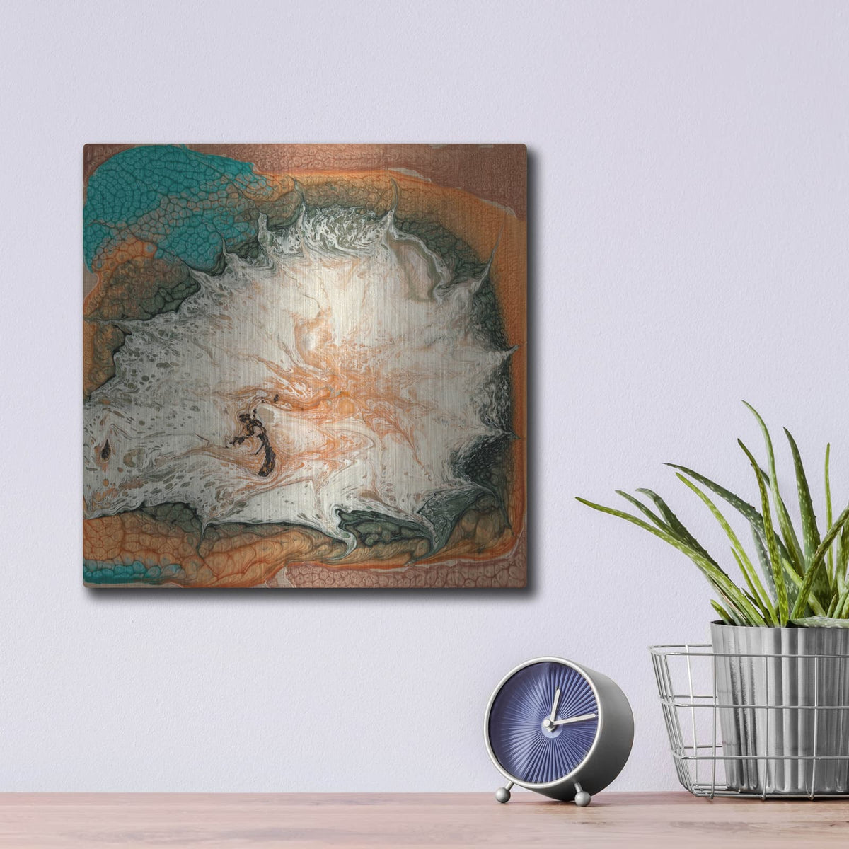 'Caldera 1' by Alicia Ludwig – Metal Wall Art, 12x12 room view
