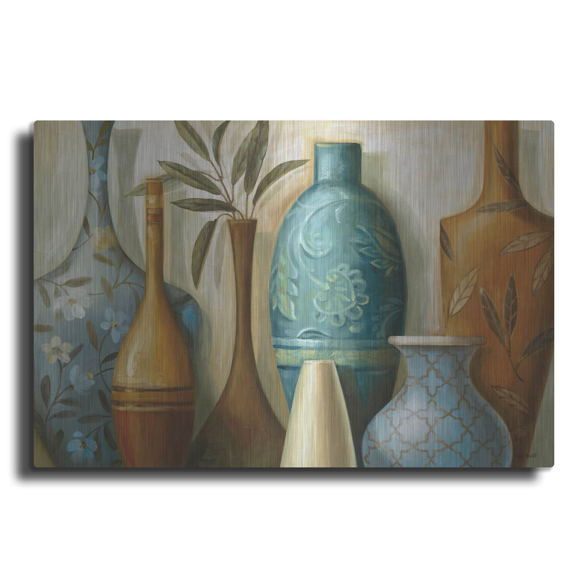 'Blue Morocco' by Lisa Audit – Metal Wall Art