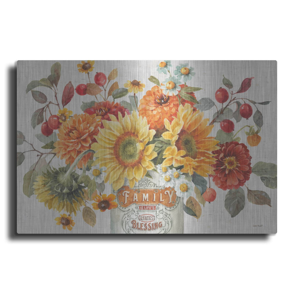 'Autumn In Bloom I' by Lisa Audit – Metal Wall Art