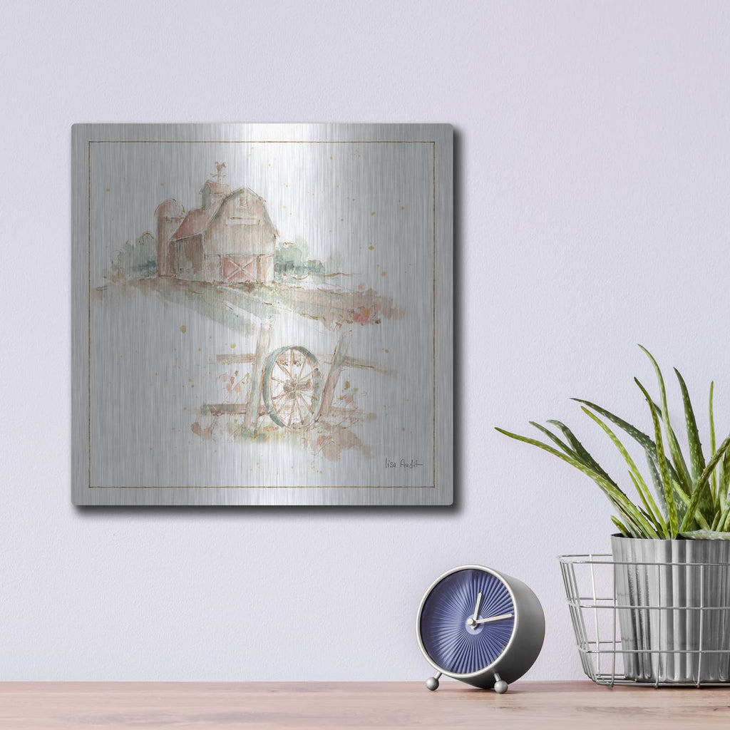 'Farm Friends XV' by Lisa Audit – Metal Wall Art, 12x12 room view