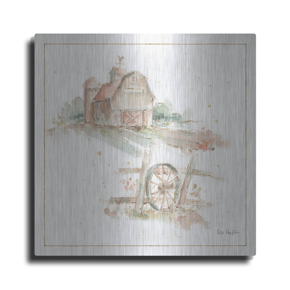 'Farm Friends XV' by Lisa Audit – Metal Wall Art