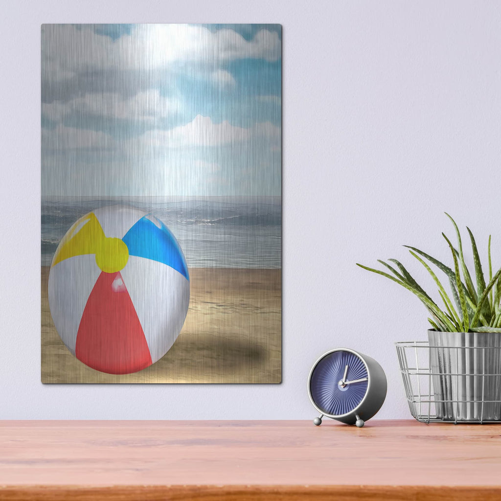 'Beach Ball 2' by Alonzo Saunders – Metal Wall Art, 12x16 room view
