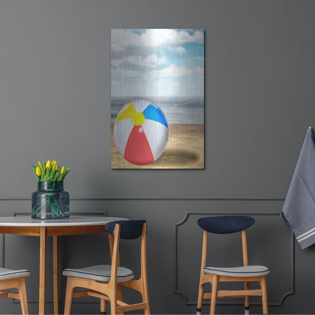 'Beach Ball 2' by Alonzo Saunders – Metal Wall Art, 24x36 room view