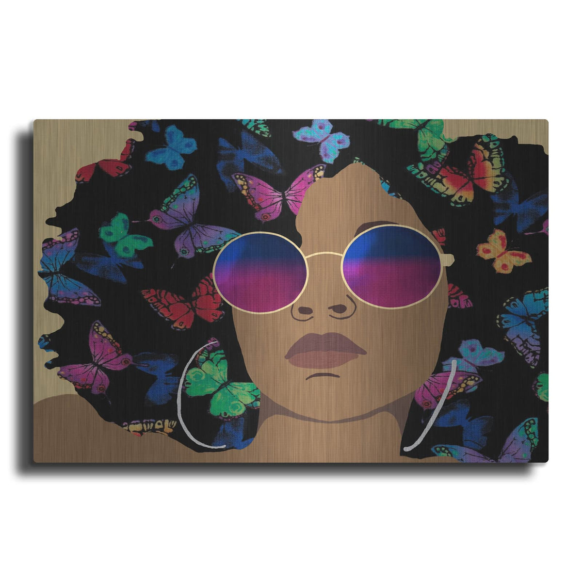 'Butterfly Diva 1' by Alonzo Saunders – Metal Wall Art
