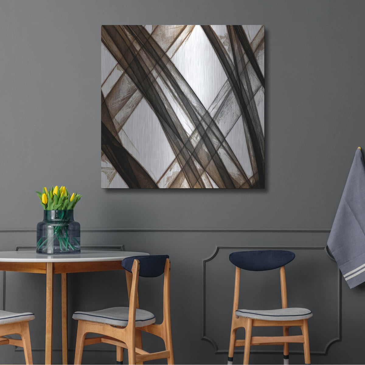 'Cross Ways 3' by Alonzo Saunders – Metal Wall Art, 36x36 room view