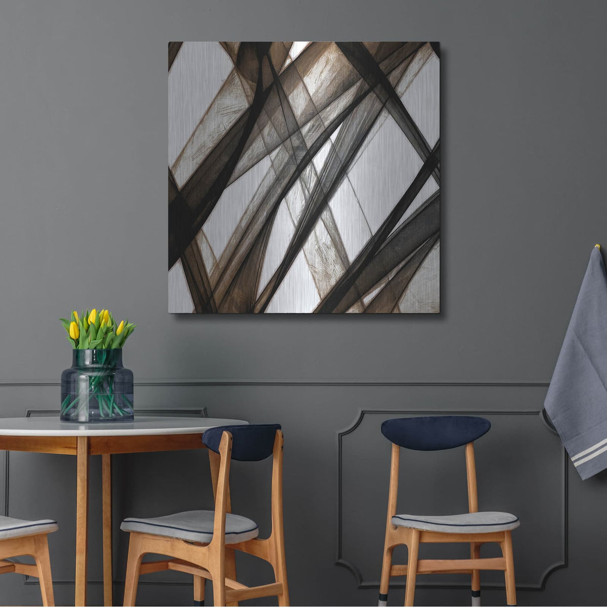 'Cross Ways 4' by Alonzo Saunders – Metal Wall Art, 36x36 room view