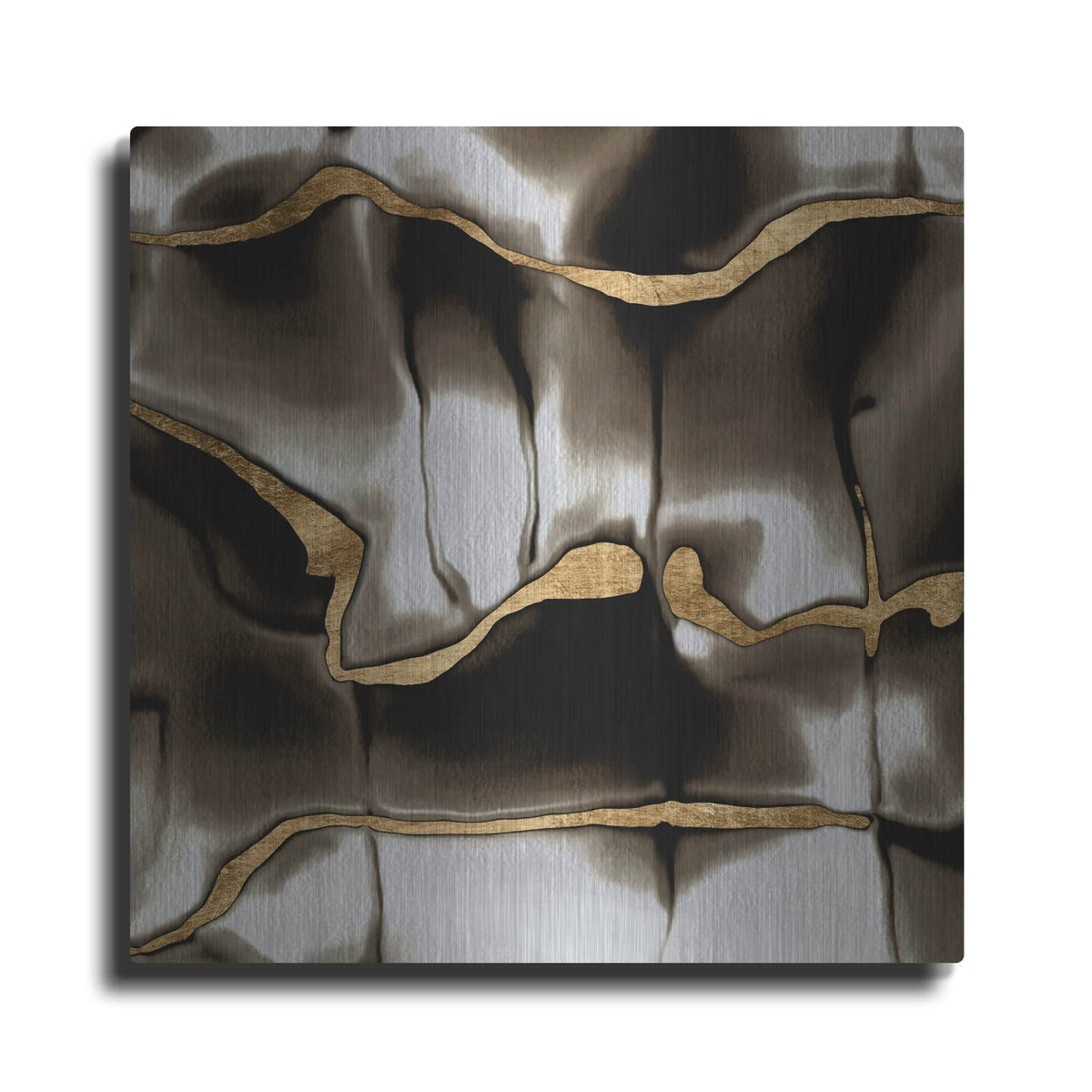 'Golden Shimmer 2' by Alonzo Saunders – Metal Wall Art