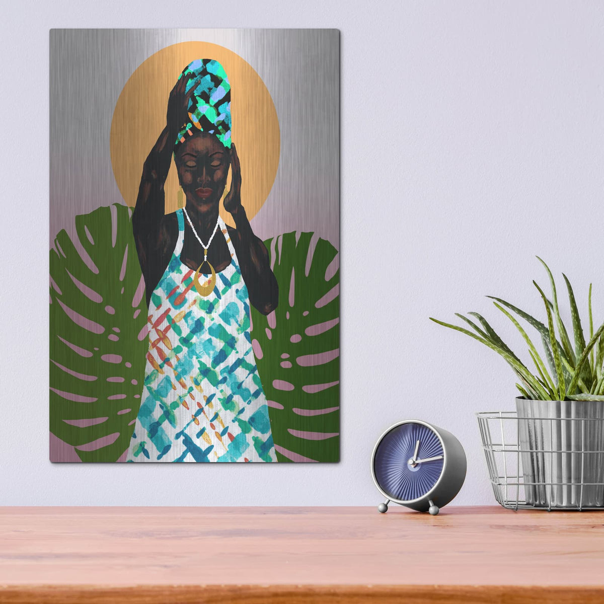 'Her Faith' by Alonzo Saunders – Metal Wall Art, 12x16 room view