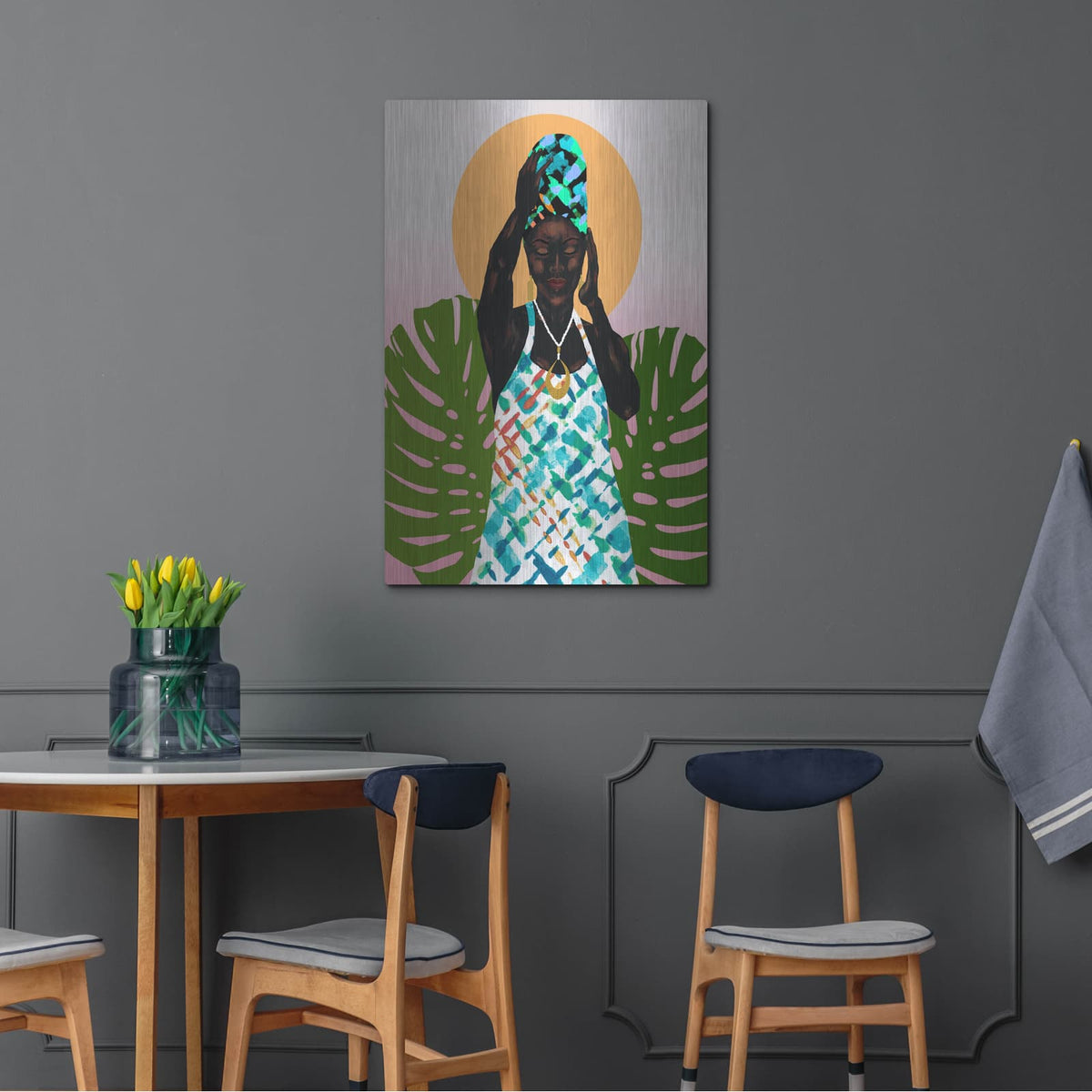 'Her Faith' by Alonzo Saunders – Metal Wall Art, 24x36 room view