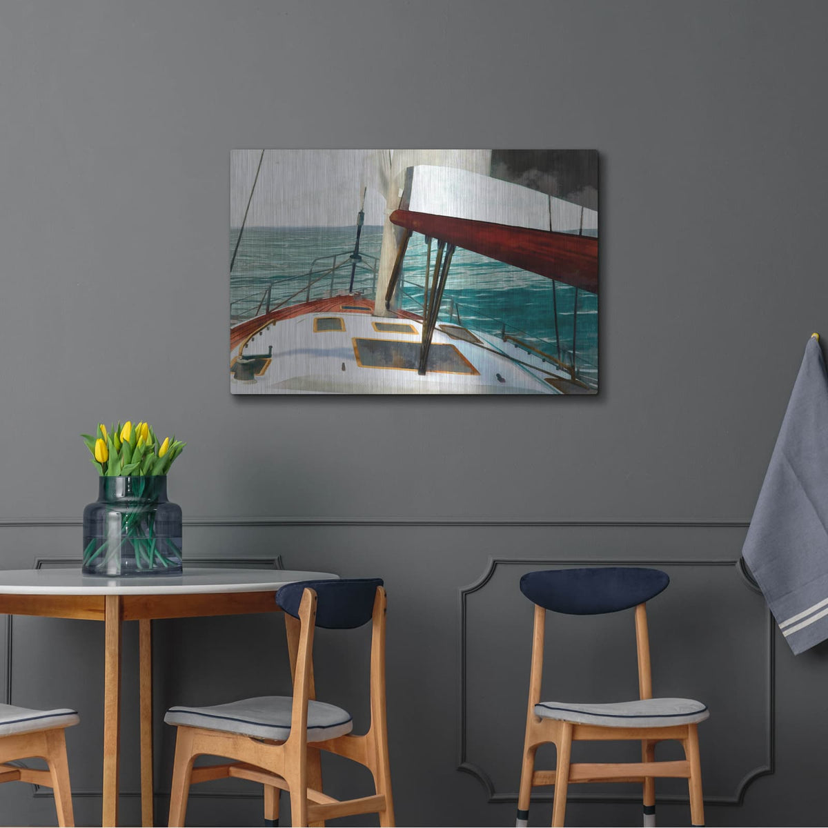 'Sailing The Seas 2' by Alonzo Saunders – Metal Wall Art, 36x24 room view