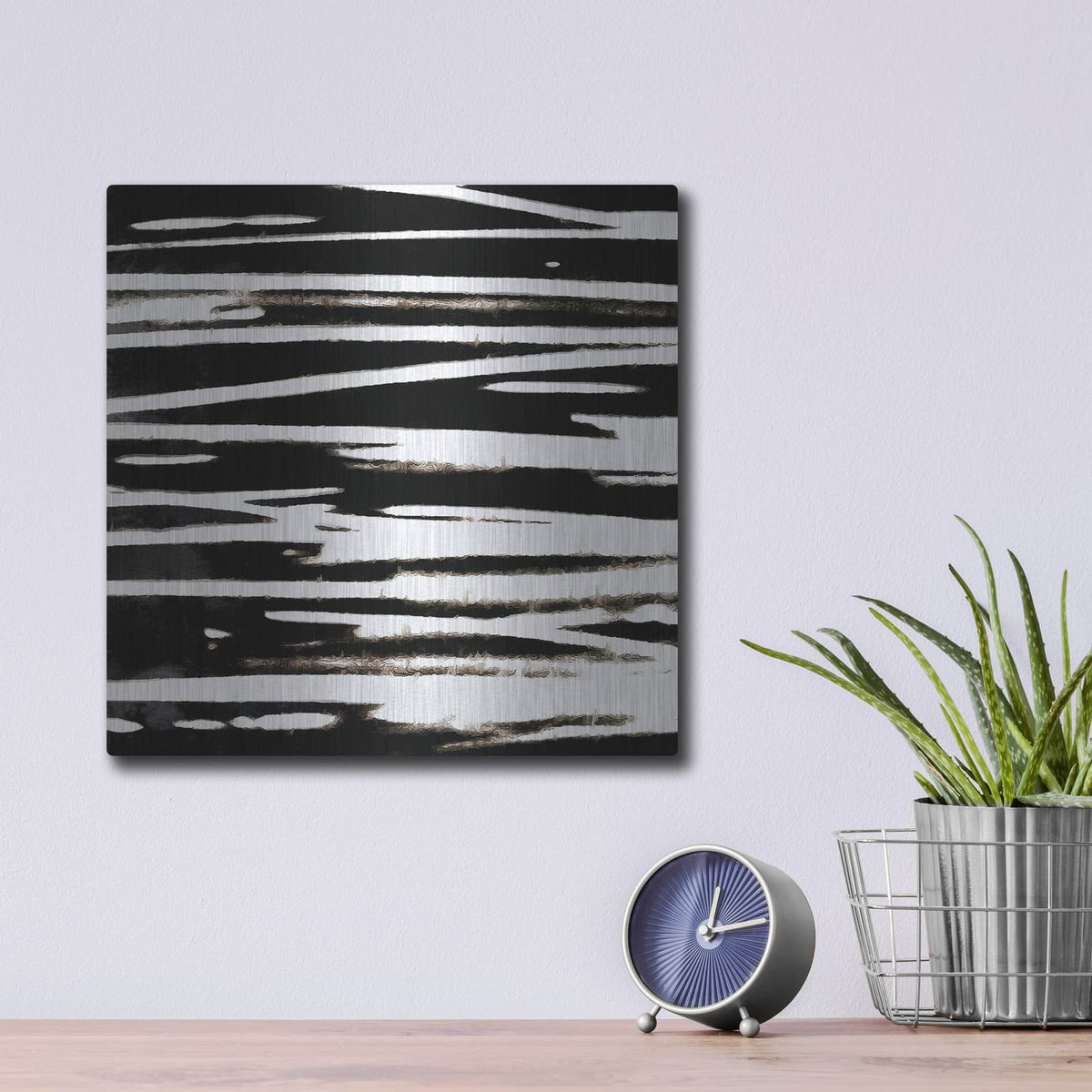 'Streaking Paths 3' by Alonzo Saunders – Metal Wall Art, 12x12 room view