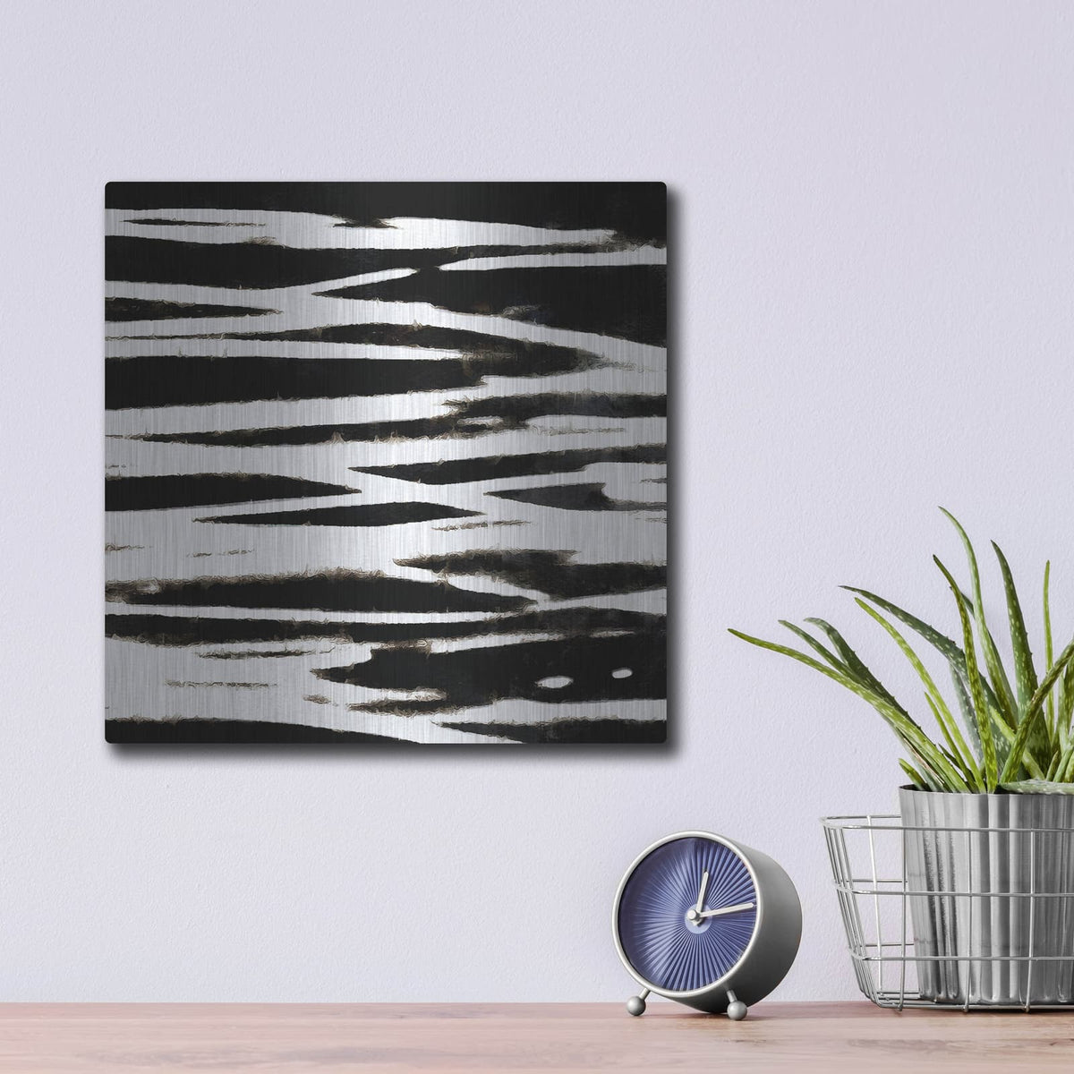 'Streaking Paths 4' by Alonzo Saunders – Metal Wall Art, 12x12 room view