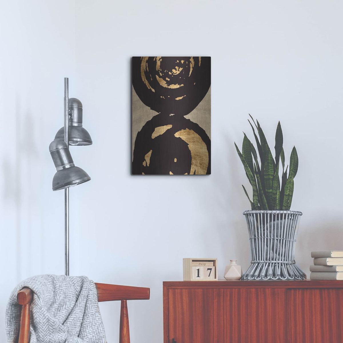 'Swirl On Swirl 1' by Alonzo Saunders – Metal Wall Art, 16x24 room view