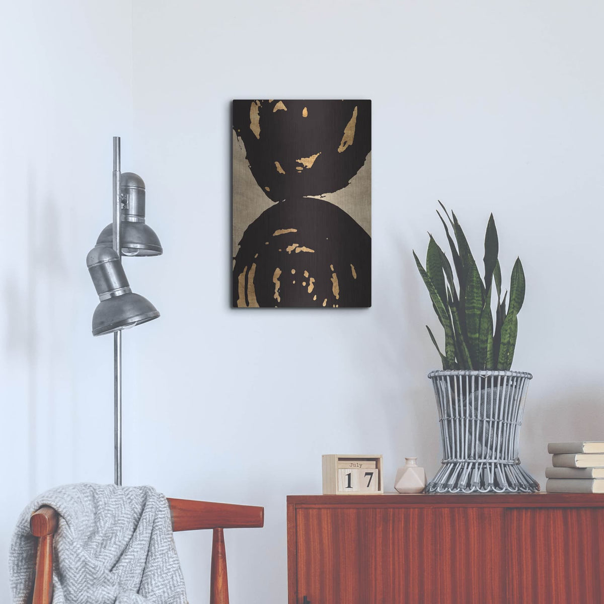 'Swirl On Swirl 2' by Alonzo Saunders – Metal Wall Art, 16x24 room view
