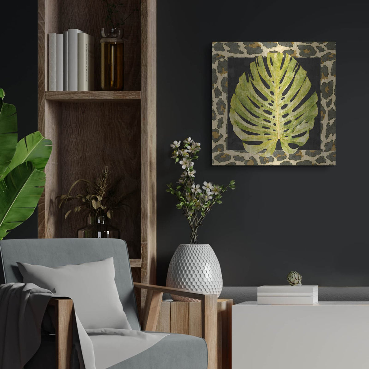 'Tropic Collection 2' by Alonzo Saunders – Metal Wall Art, 24x24 room view
