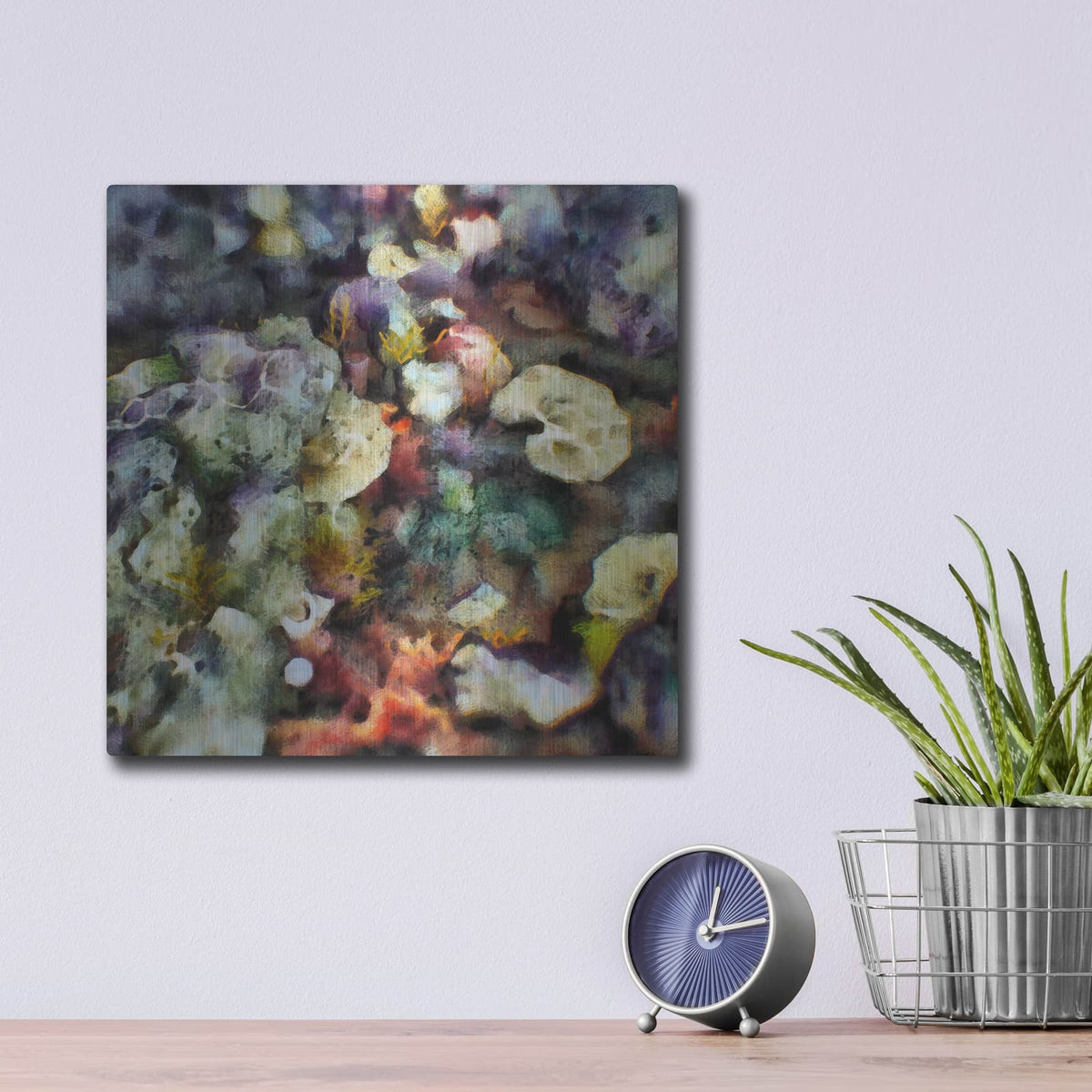 'Sea Life 2' by Alonzo Saunders – Metal Wall Art, 12x12 room view