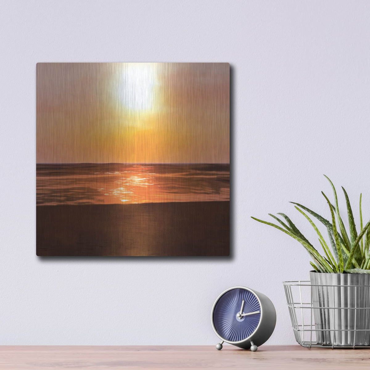 'Sunset Dreams 1' by Alonzo Saunders – Metal Wall Art, 12x12 room view
