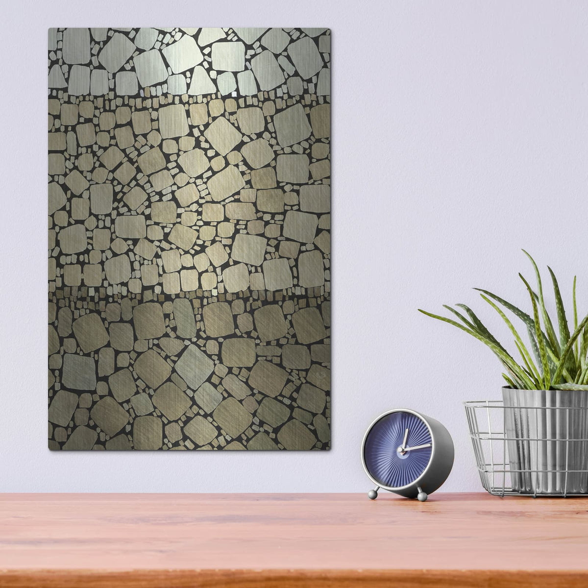 'Bedrock 1' by Alonzo Saunders – Metal Wall Art, 12x16 room view
