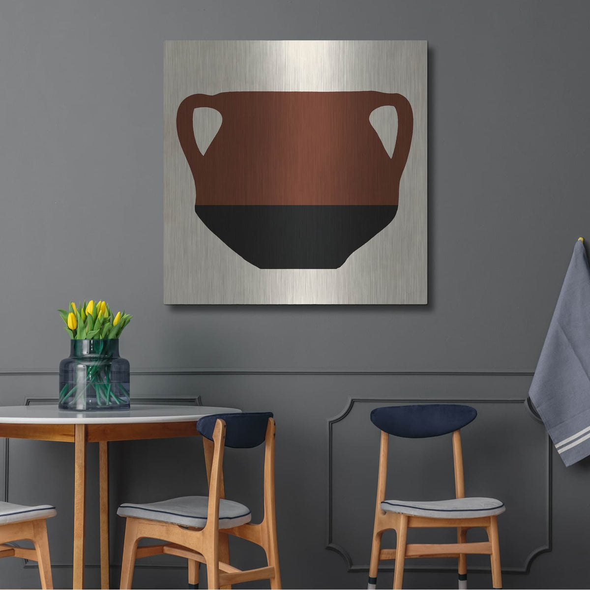 'Clay Pot 2' by Alonzo Saunders – Metal Wall Art, 36x36 room view