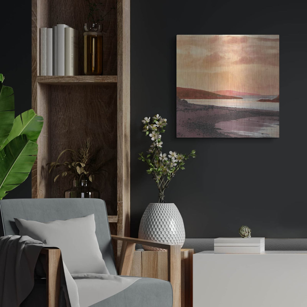 'A New Morning 2' by Alonzo Saunders – Metal Wall Art, 24x24 room view