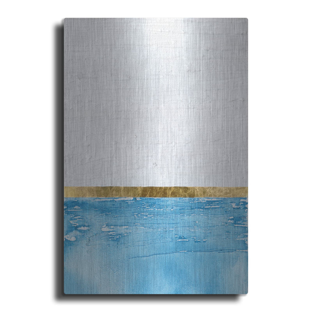 'Embellished Gold Horizon 1' by Alonzo Saunders – Metal Wall Art
