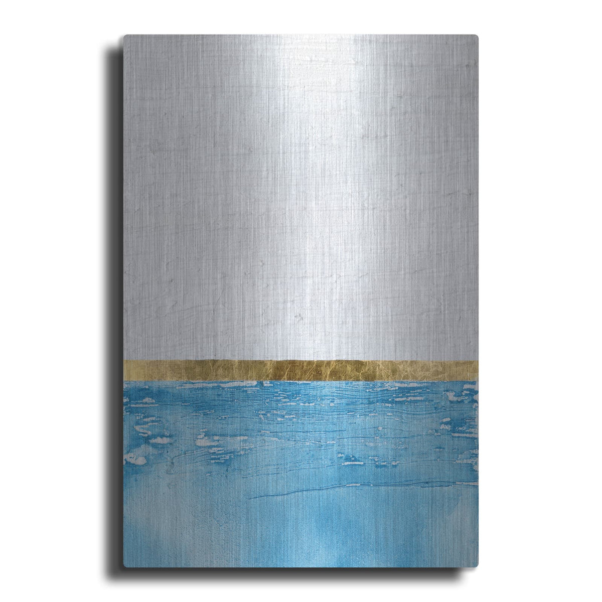 'Embellished Gold Horizon 1' by Alonzo Saunders – Metal Wall Art