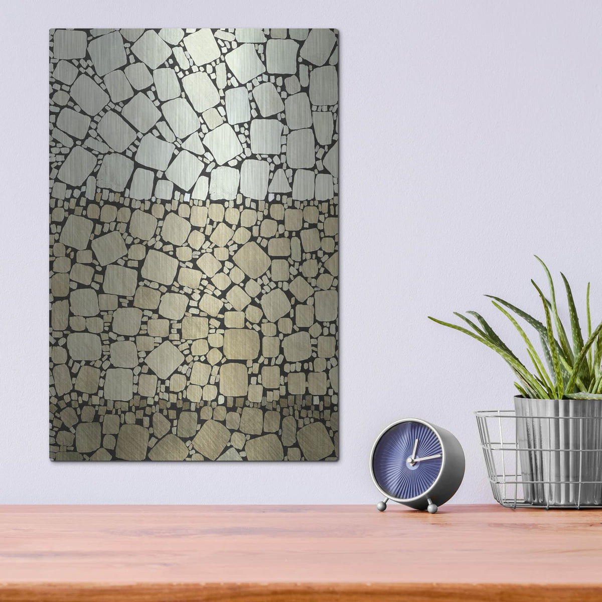 'Bedrock 2' by Alonzo Saunders – Metal Wall Art, 12x16 room view