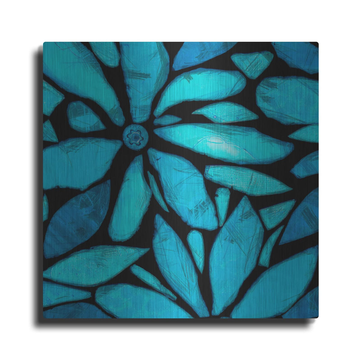 'Black And Blue 1' by Alonzo Saunders – Metal Wall Art