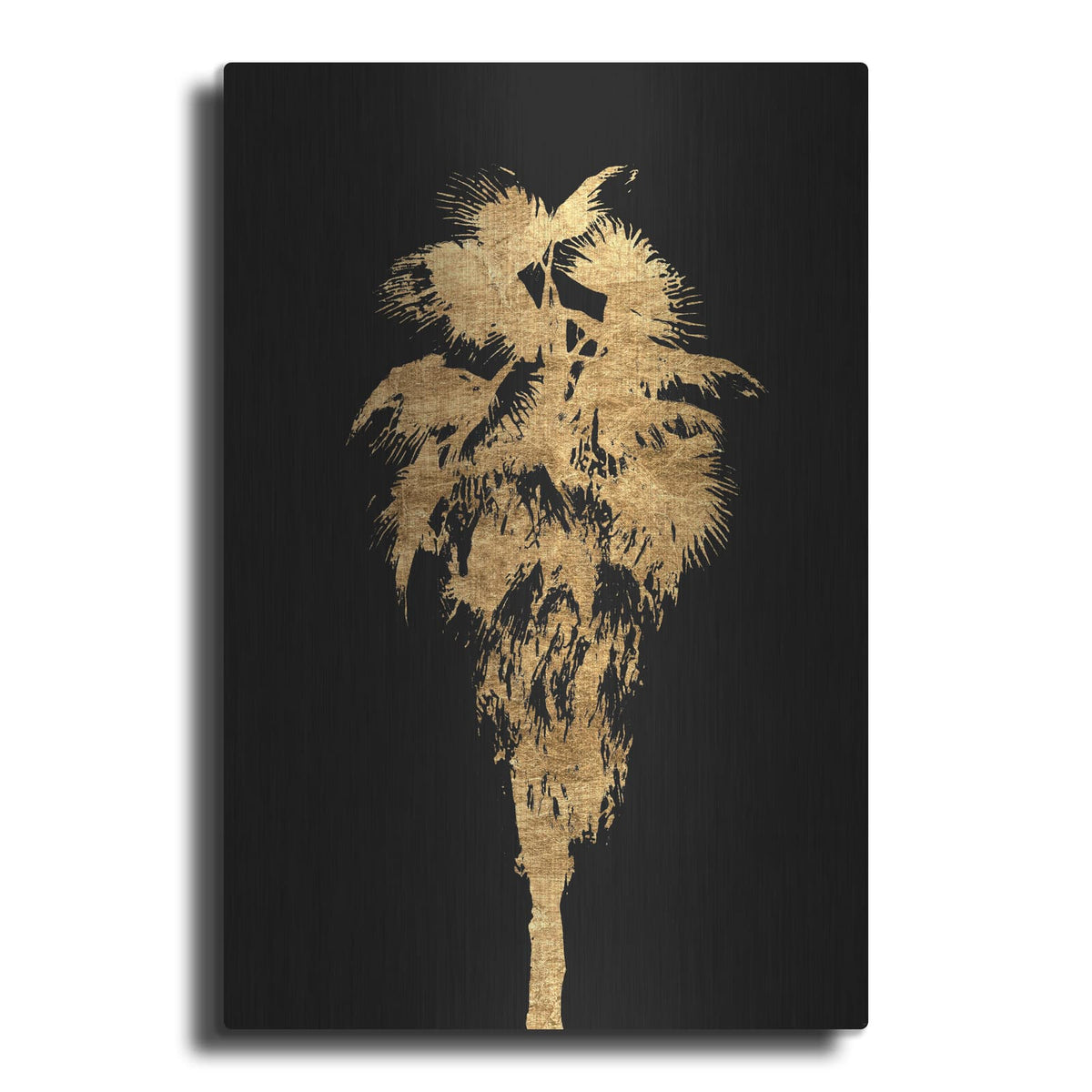 'Golden Palm Tree 1' by Alonzo Saunders – Metal Wall Art