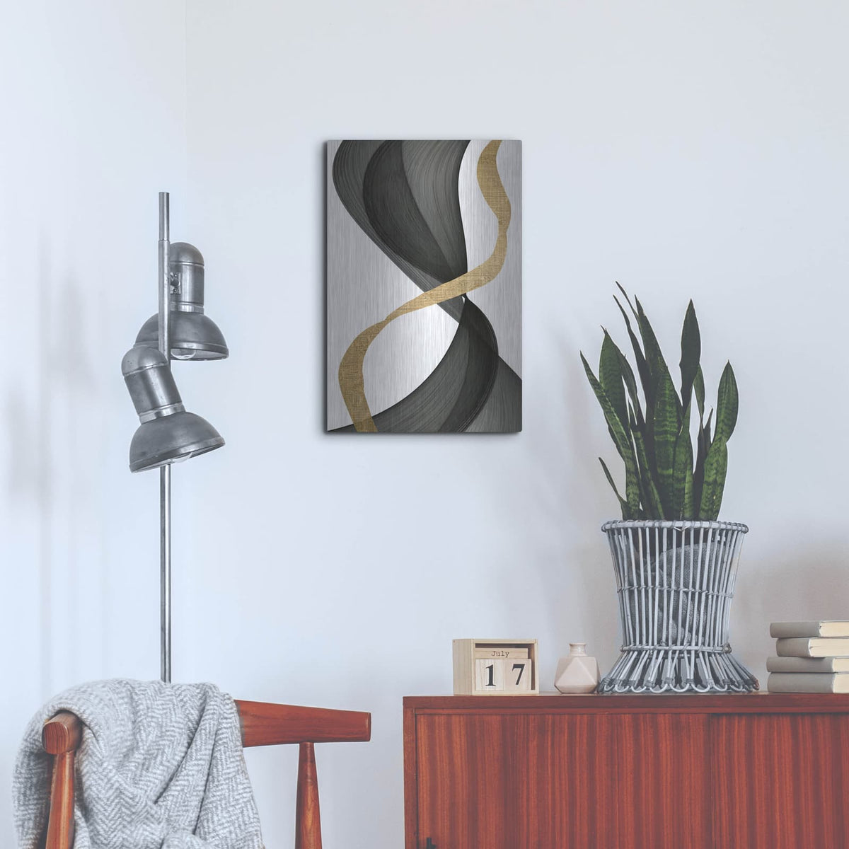 'Inner Flow 1' by Alonzo Saunders – Metal Wall Art, 16x24 room view