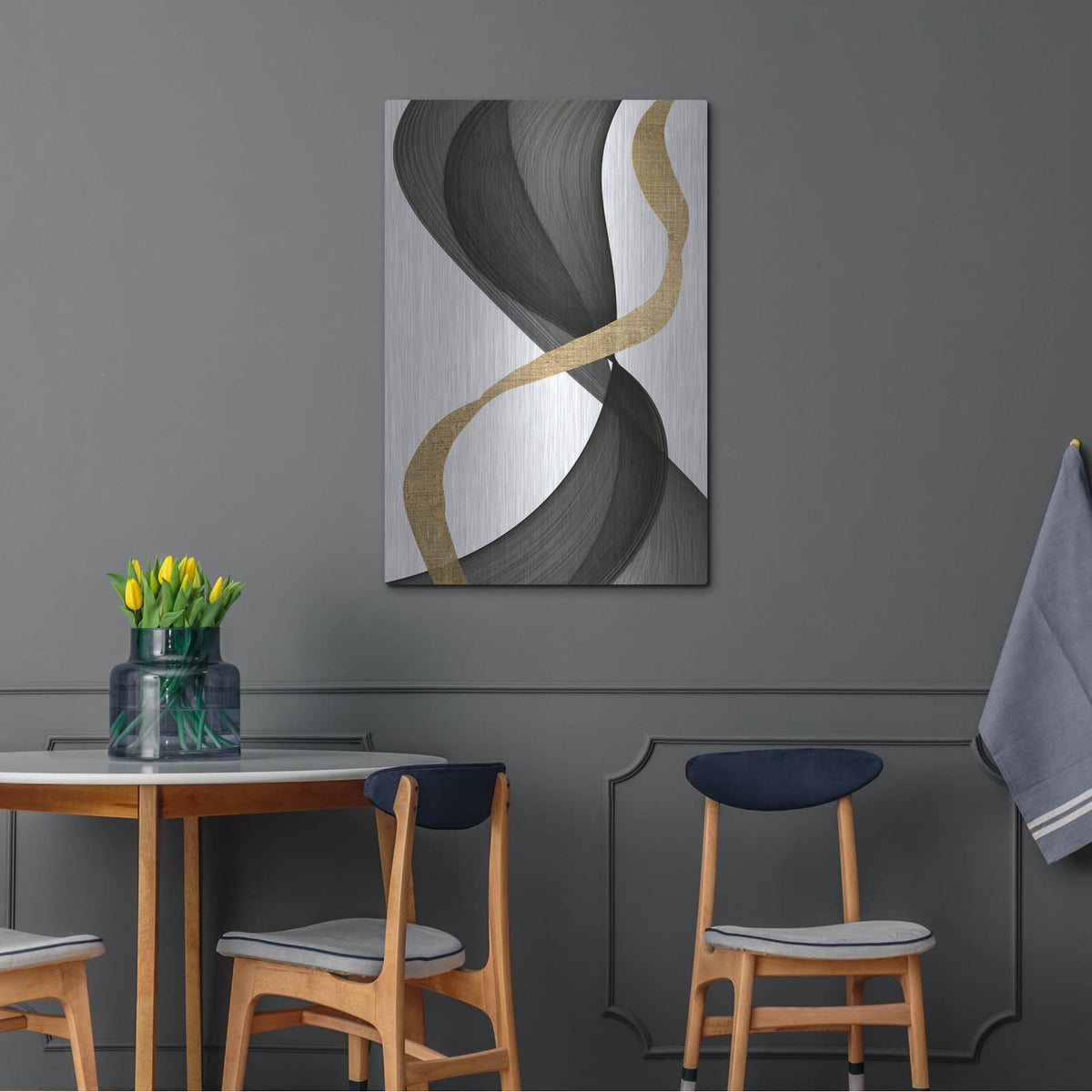 'Inner Flow 1' by Alonzo Saunders – Metal Wall Art, 24x36 room view