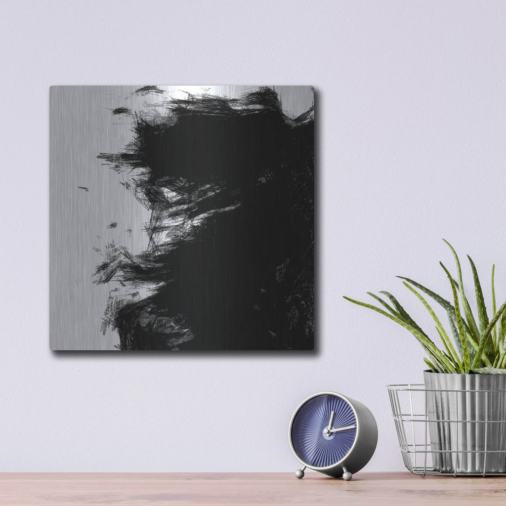 'Sketchy 3' by Alonzo Saunders – Metal Wall Art, 12x12 room view