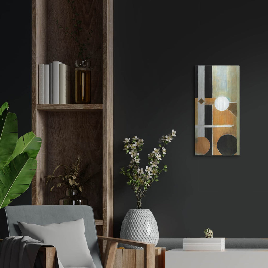 'Switching Levels 1' by Alonzo Saunders – Metal Wall Art, 12x24 room view