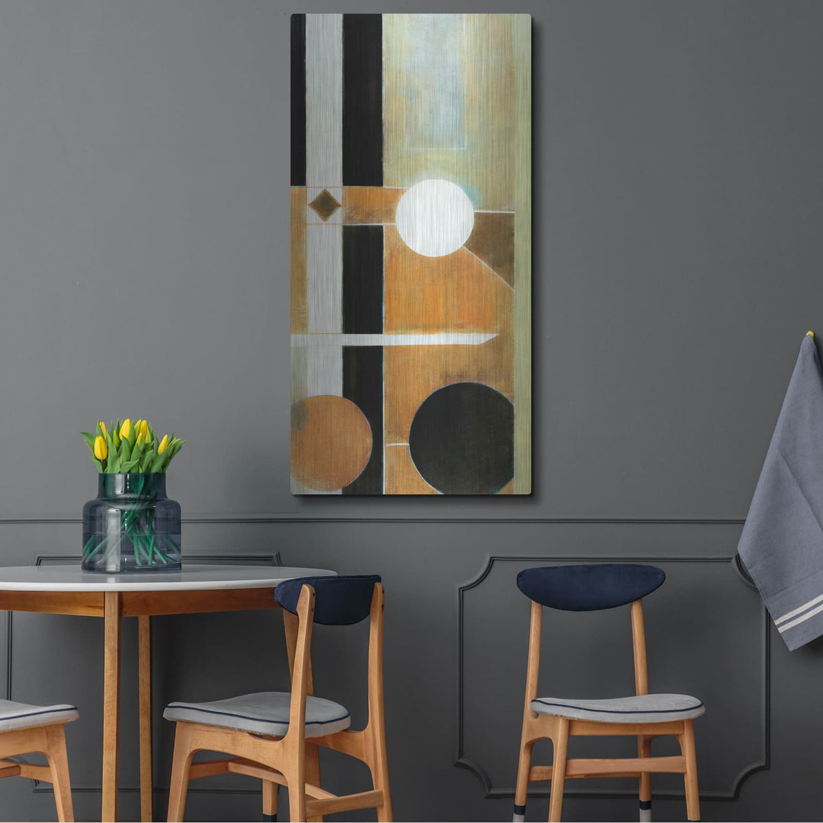 'Switching Levels 1' by Alonzo Saunders – Metal Wall Art, 24x48 room view