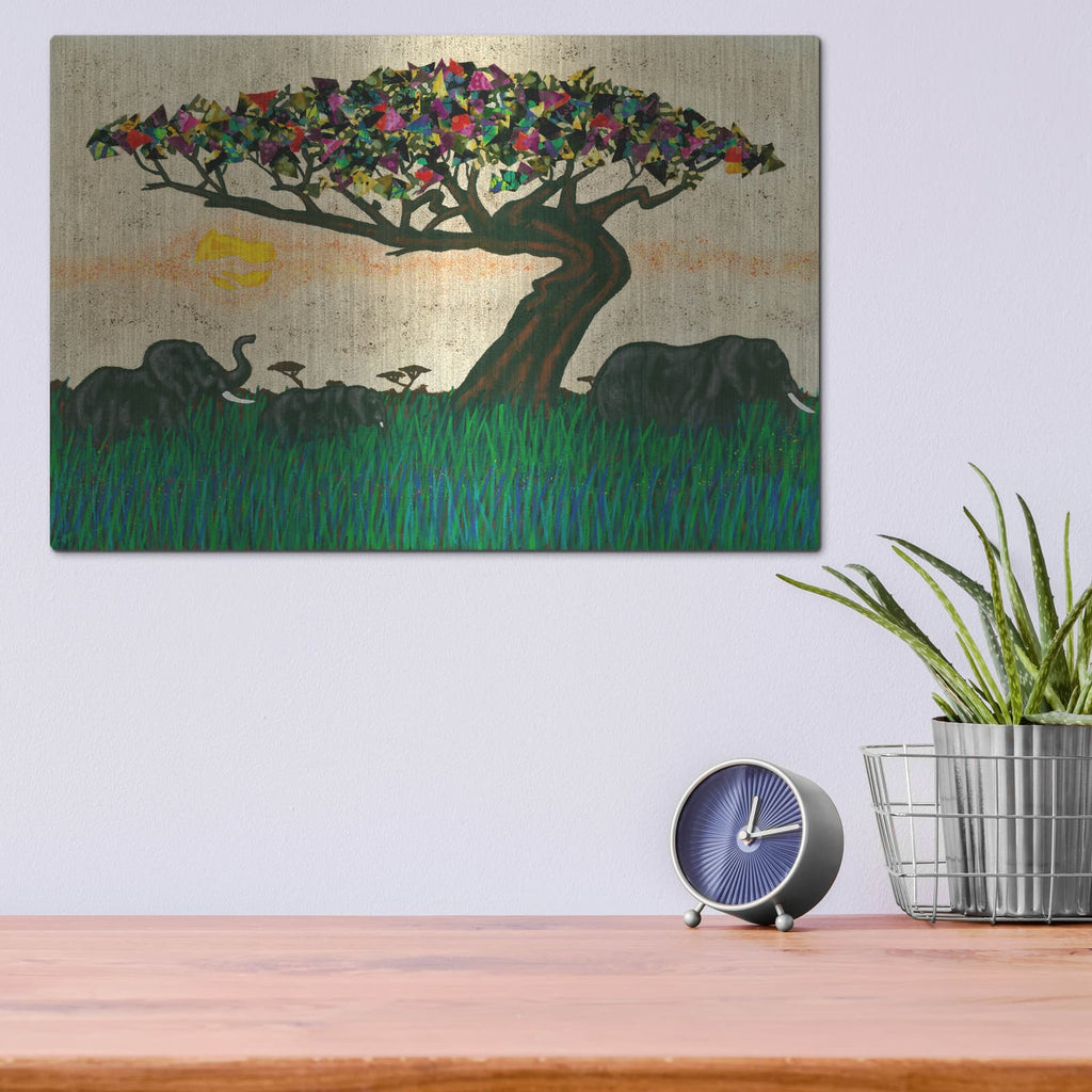 'Planes Of Africa 1' by Alonzo Saunders – Metal Wall Art, 16x12 room view