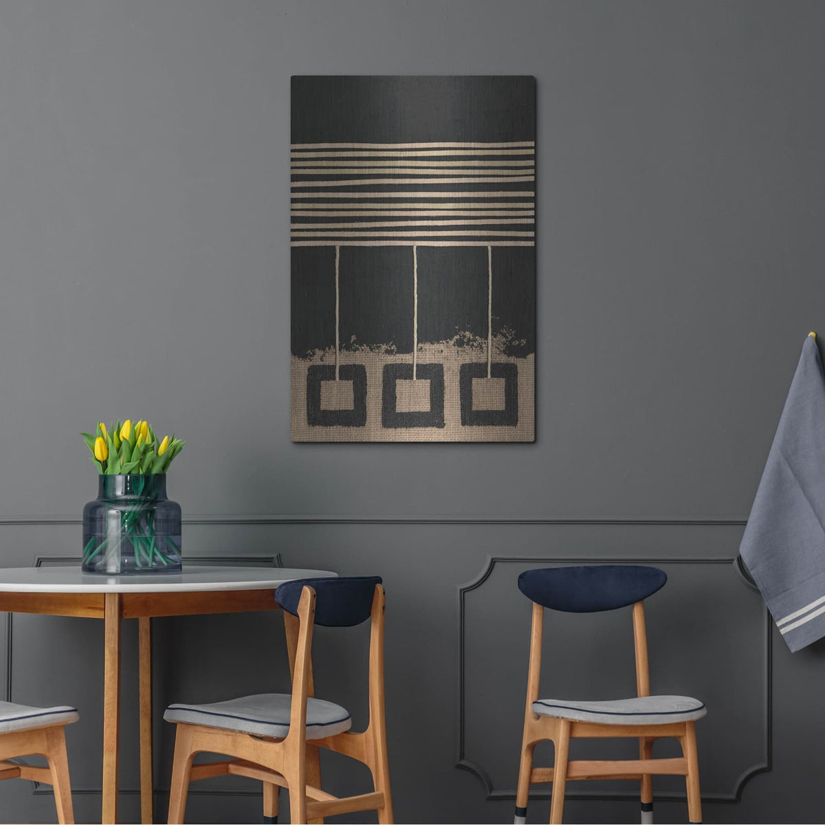 'Pendulums 2' by Alonzo Saunders – Metal Wall Art, 24x36 room view