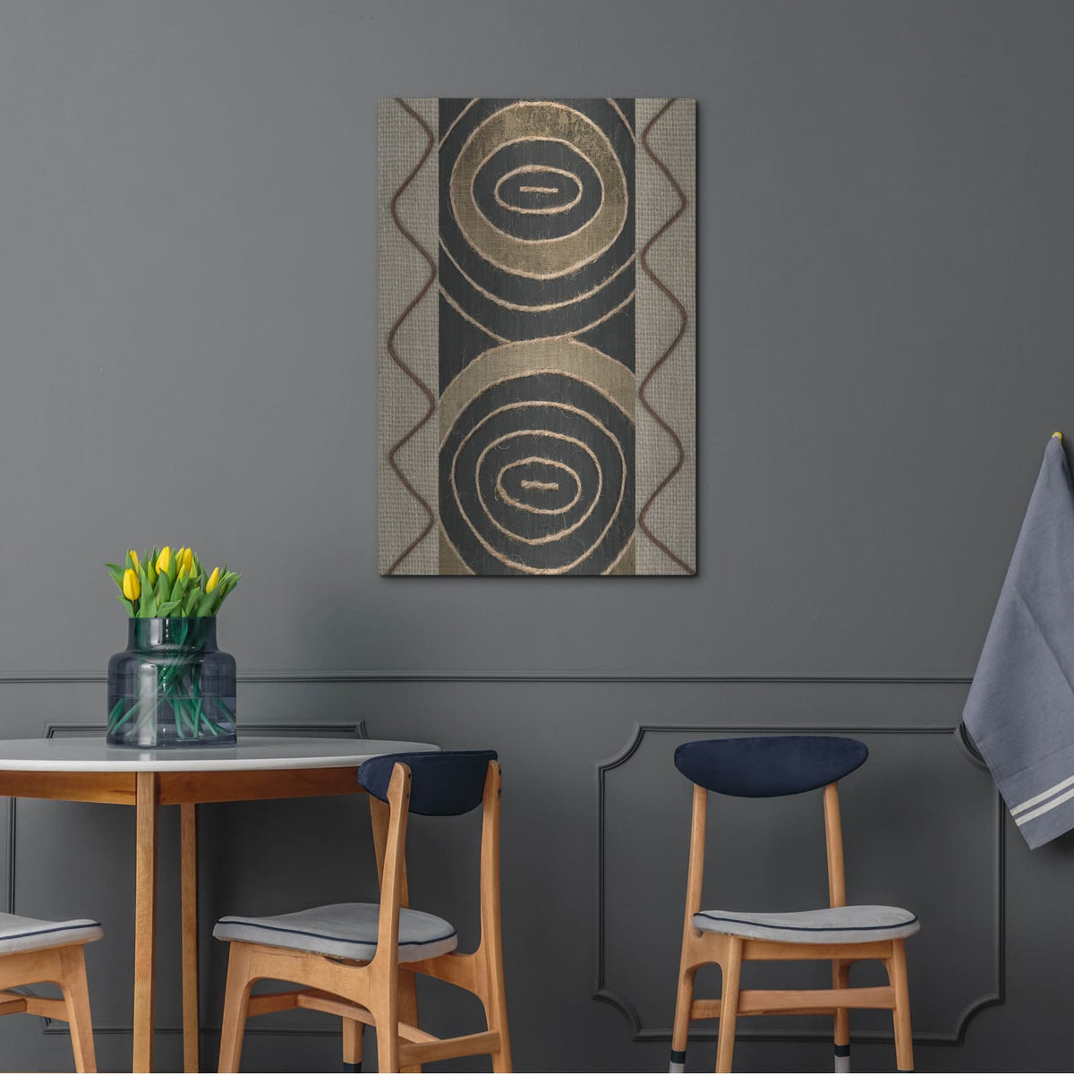 'Tribal Linkage 2' by Alonzo Saunders – Metal Wall Art, 24x36 room view