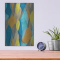 'Colorful Cascade 1' by Alonzo Saunders – Metal Wall Art, 12x16 room view