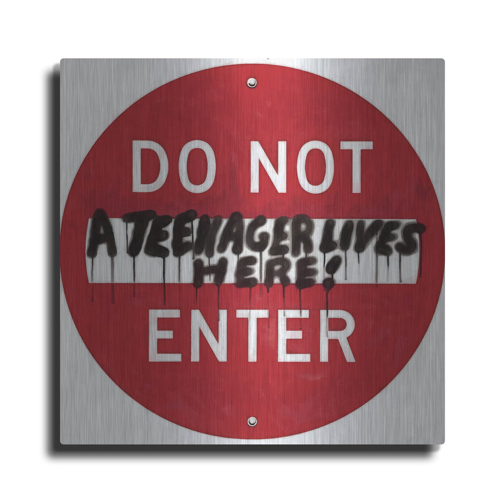'Graffiti Sign 7' by Alonzo Saunders – Metal Wall Art