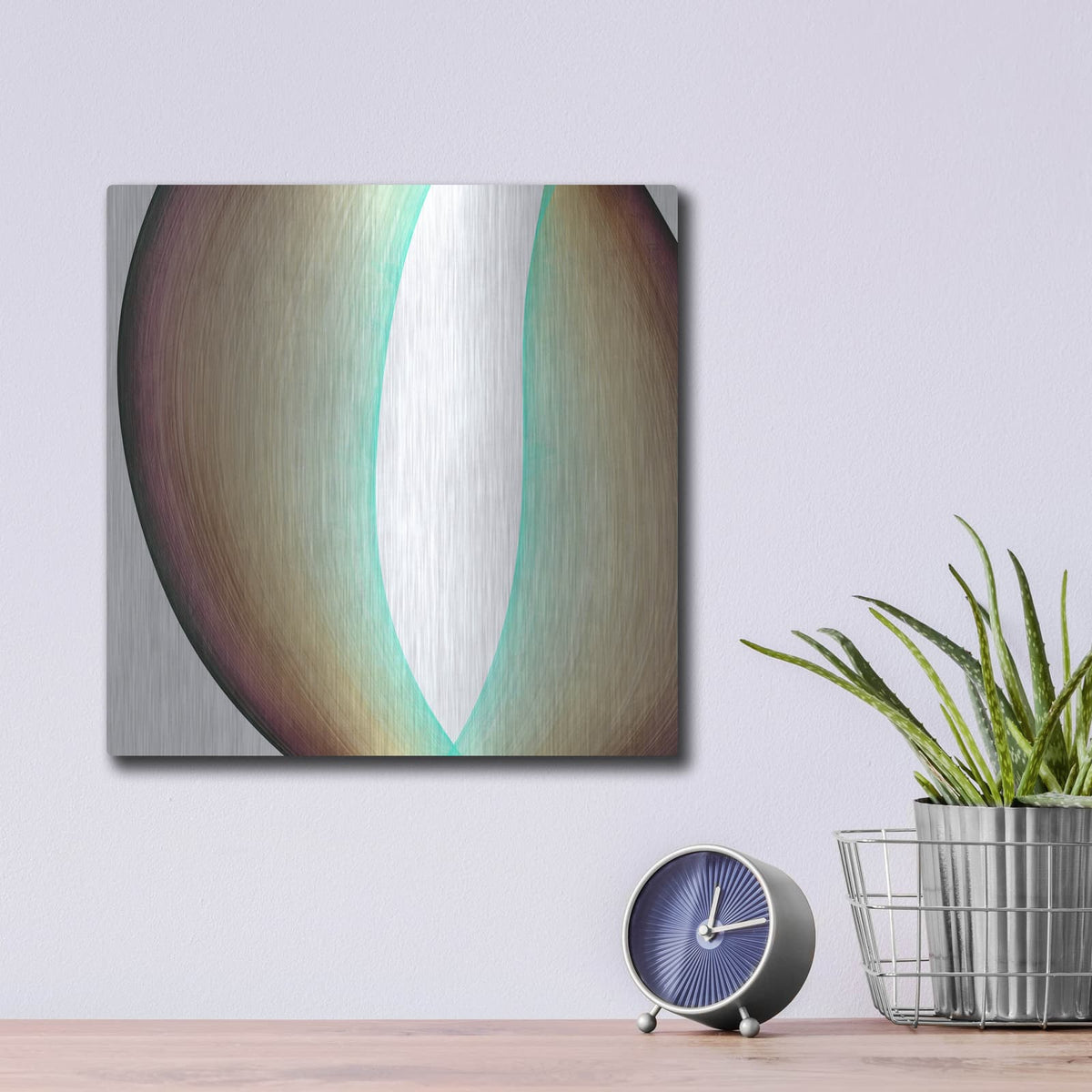 'Inner Pathways 1' by Alonzo Saunders – Metal Wall Art, 12x12 room view