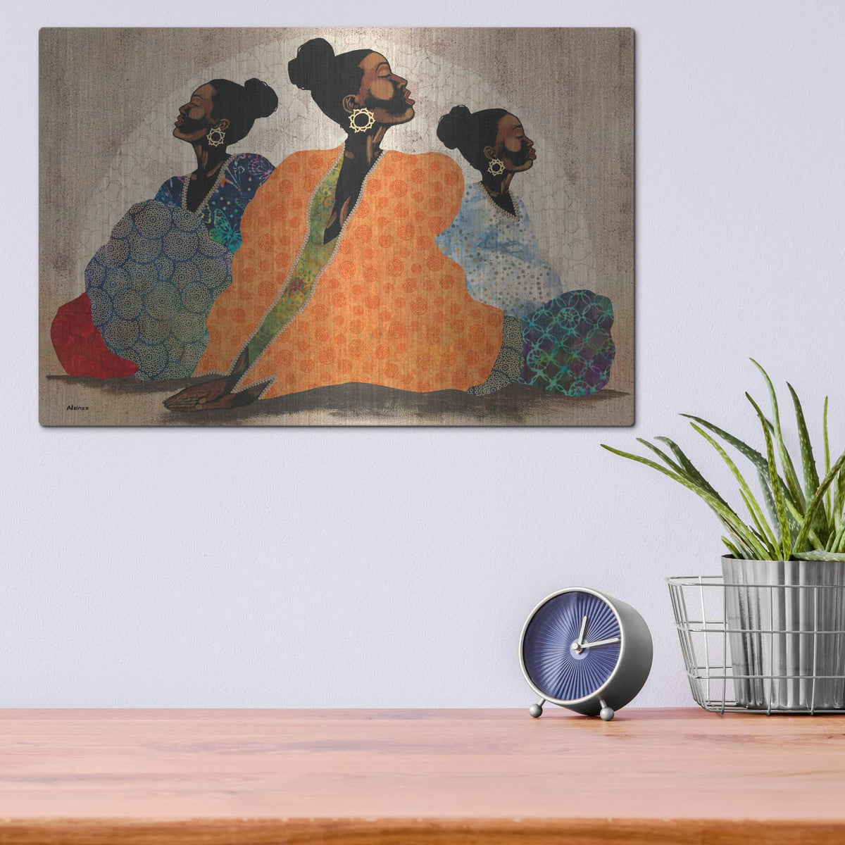 'Meditation Contemplation' by Alonzo Saunders – Metal Wall Art, 16x12 room view