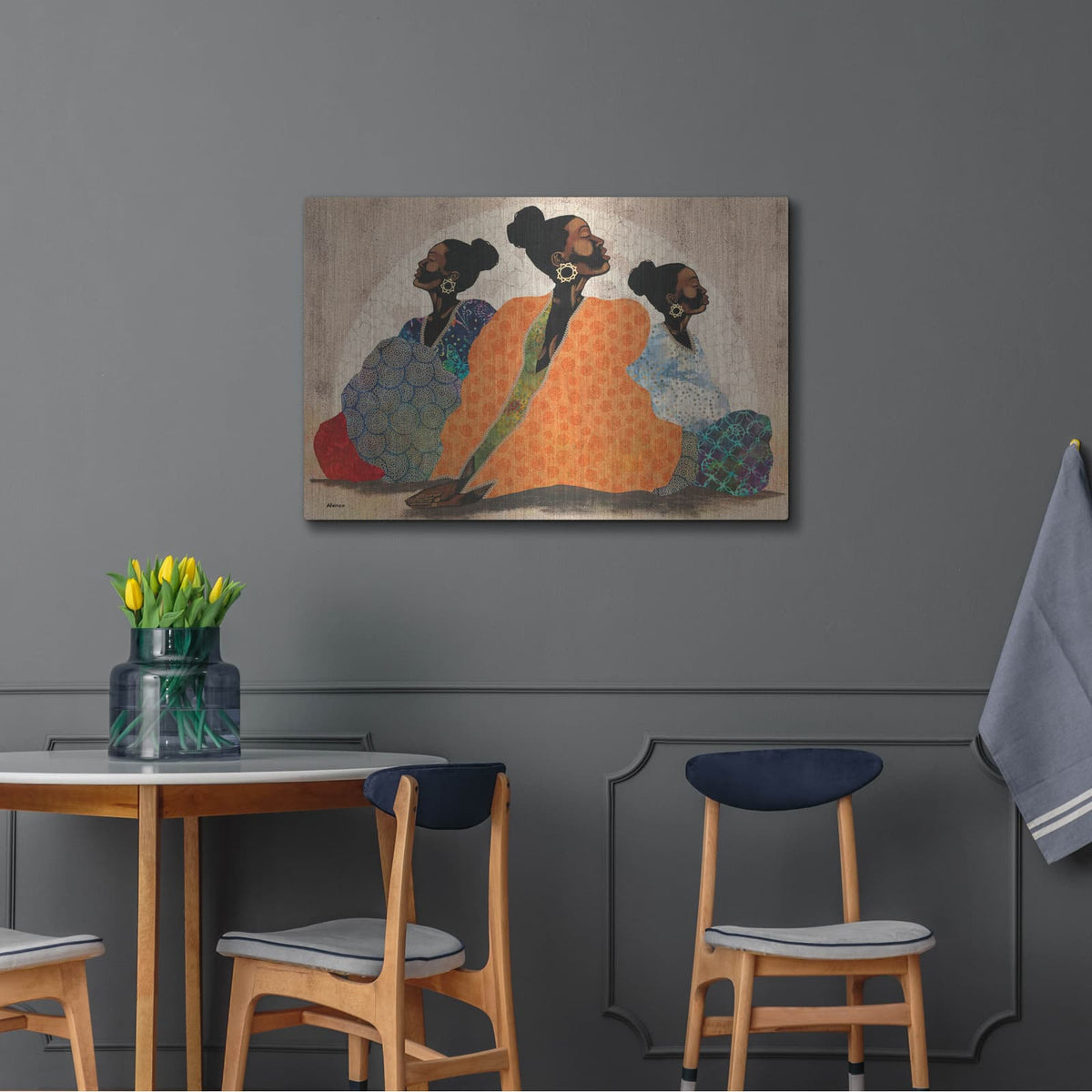 'Meditation Contemplation' by Alonzo Saunders – Metal Wall Art, 36x24 room view