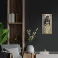 'Natural Beauty In Gold 2' by Alonzo Saunders – Metal Wall Art, 12x24 room view